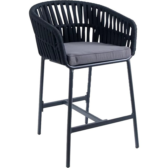 Outdoor-Barhocker Tilda Midi Schwarz
