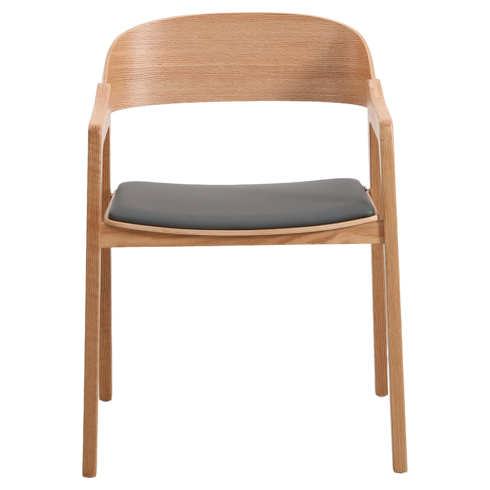 Holzstuhl Karla mit Armlehnen, gepolstert
