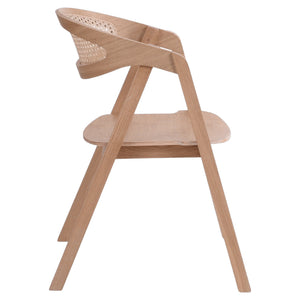 Holzstuhl Hedy mit Geflecht
