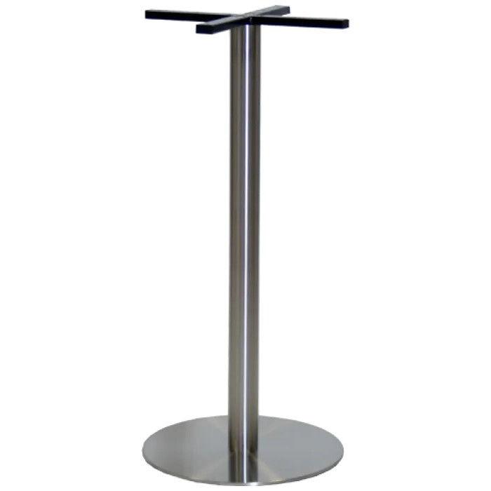 Stehtischgestell Edelstahl rund ø45 108cm