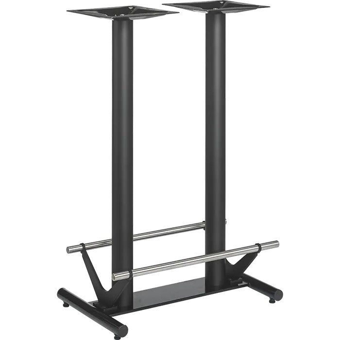 Stehtischgestell Stahl 40x70 108cm mit Fußrasten
