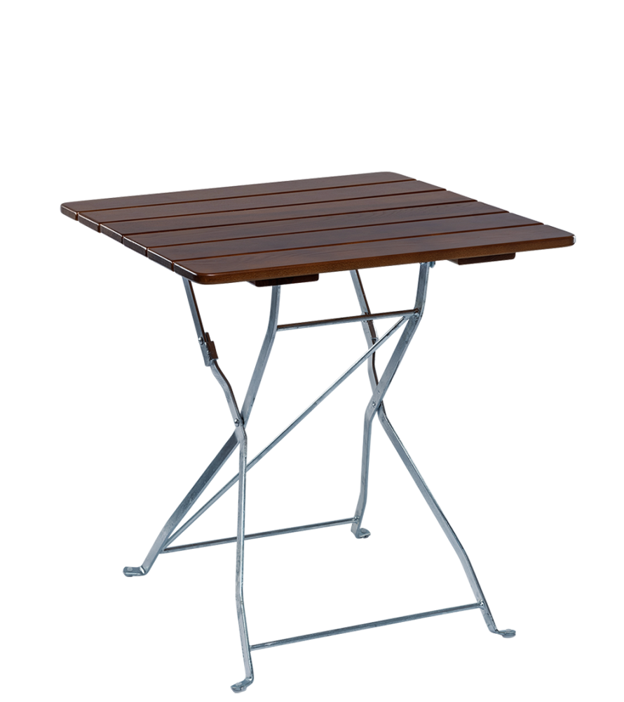 Biergartentisch klappbar Eschenholz 70x70