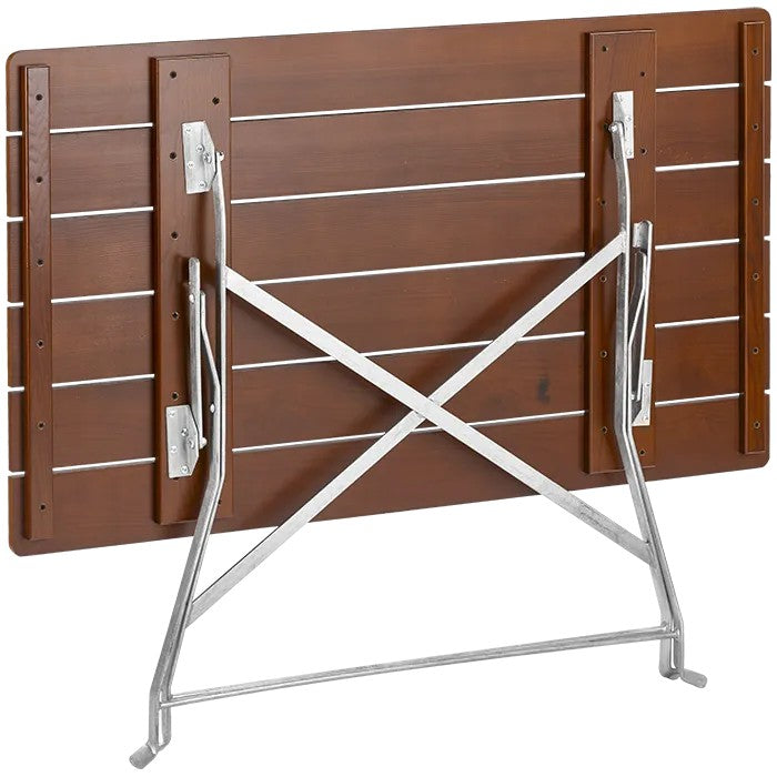 Biergartentisch klappbar Eschenholz 120x70