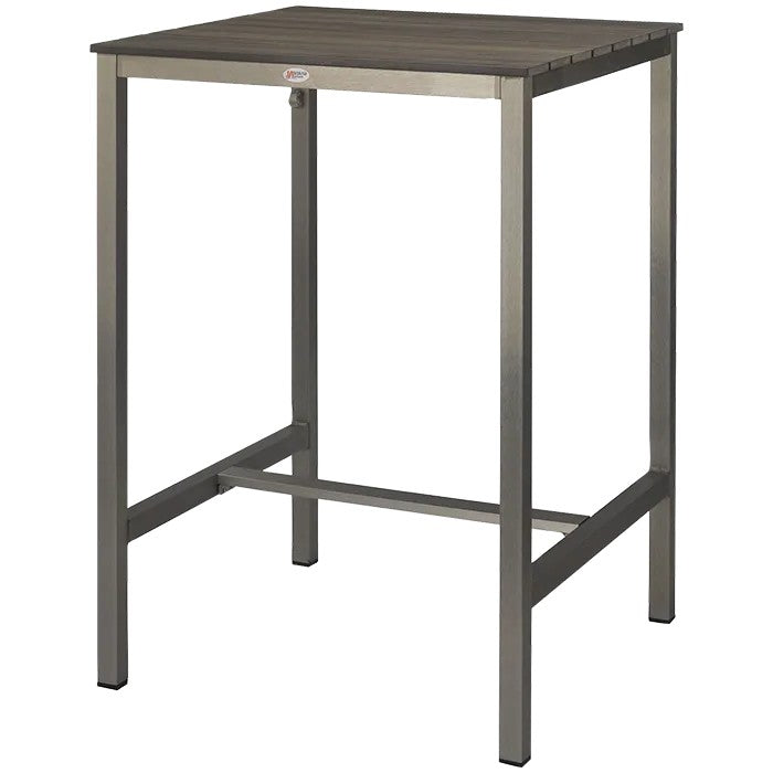 Outdoor-Stehtisch Polywood Grau 110x80