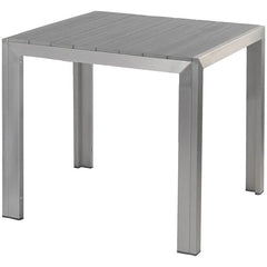 Terrassentisch Polywood Grau 80x80